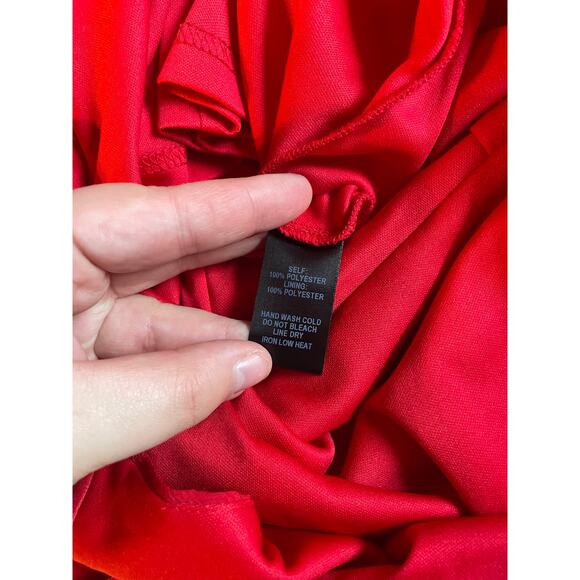 Lulus Chance to Dance Bright Red High- Low Asymmetrical Dress sz S - Picture 6 of 7